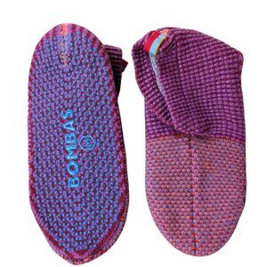 Bombas Gripper Slipper Lined Womens Size M, Purple Blue US W 9-11.5 Unisex
